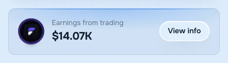 Creator earnings on a coin's page